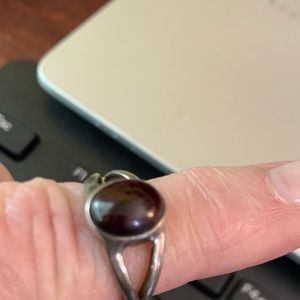 Sterling Garnet Ring